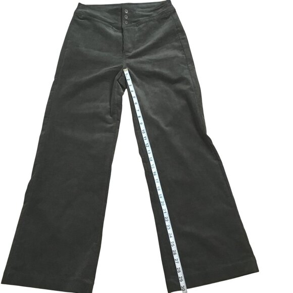 UNIVERSAL STANDARD Charlie High Rise Sailor Corduroy Pants 6 Gray Retro 1970s - Picture 6 of 9